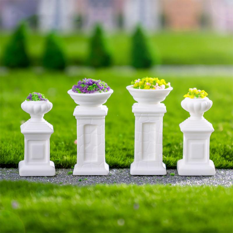 Моделирование Цветочные горшки Растения Микро Ландшафт Фигурка Миниатюрные Мини Украшения DIY Украшения для домашнего стола Изделия из смолы Подарки