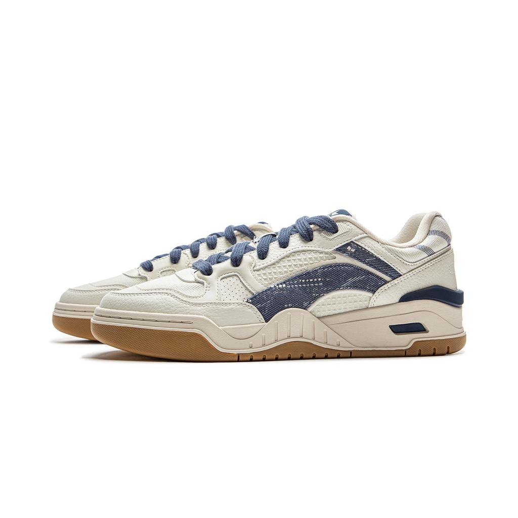 Li Ning Moon White 2.0 Нескользящие Амортизирующие Дышащие Низкие Скейтборд-Кеды Мужские Экрю AGCU275-12