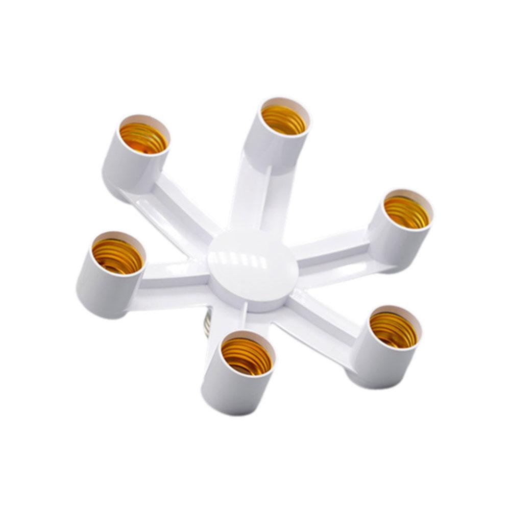 Патрон E27 Адаптер-распределитель E27 на E27 Европейский стиль Патрон для LED-лампы 4 в 1/5 в 1/6 в 1 Адаптер для LED-патрона