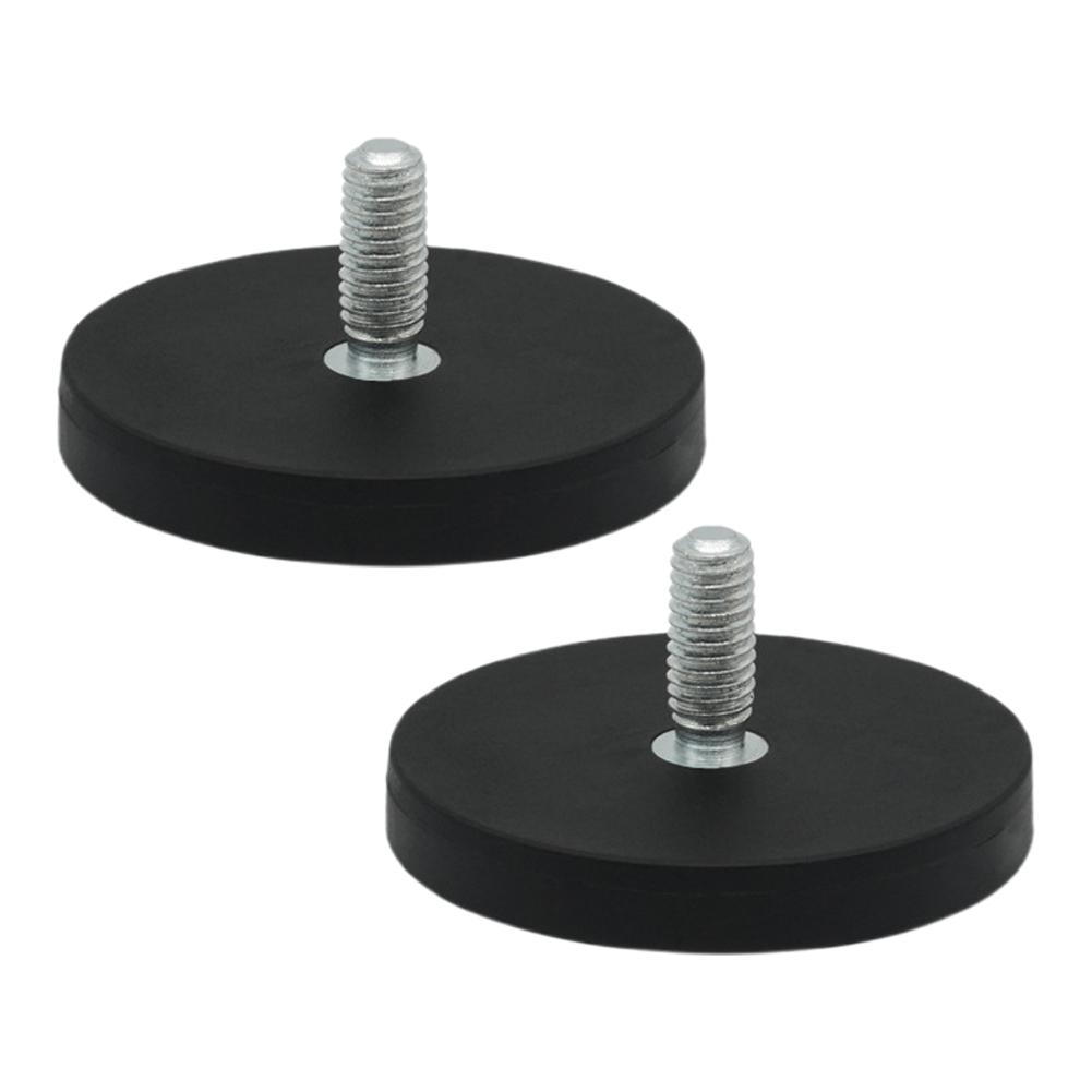 2PCS 43mm M6 Bolt Magnetic Base Mount Bracket Clamp LED Work Light Bar Holder SUV Offroad