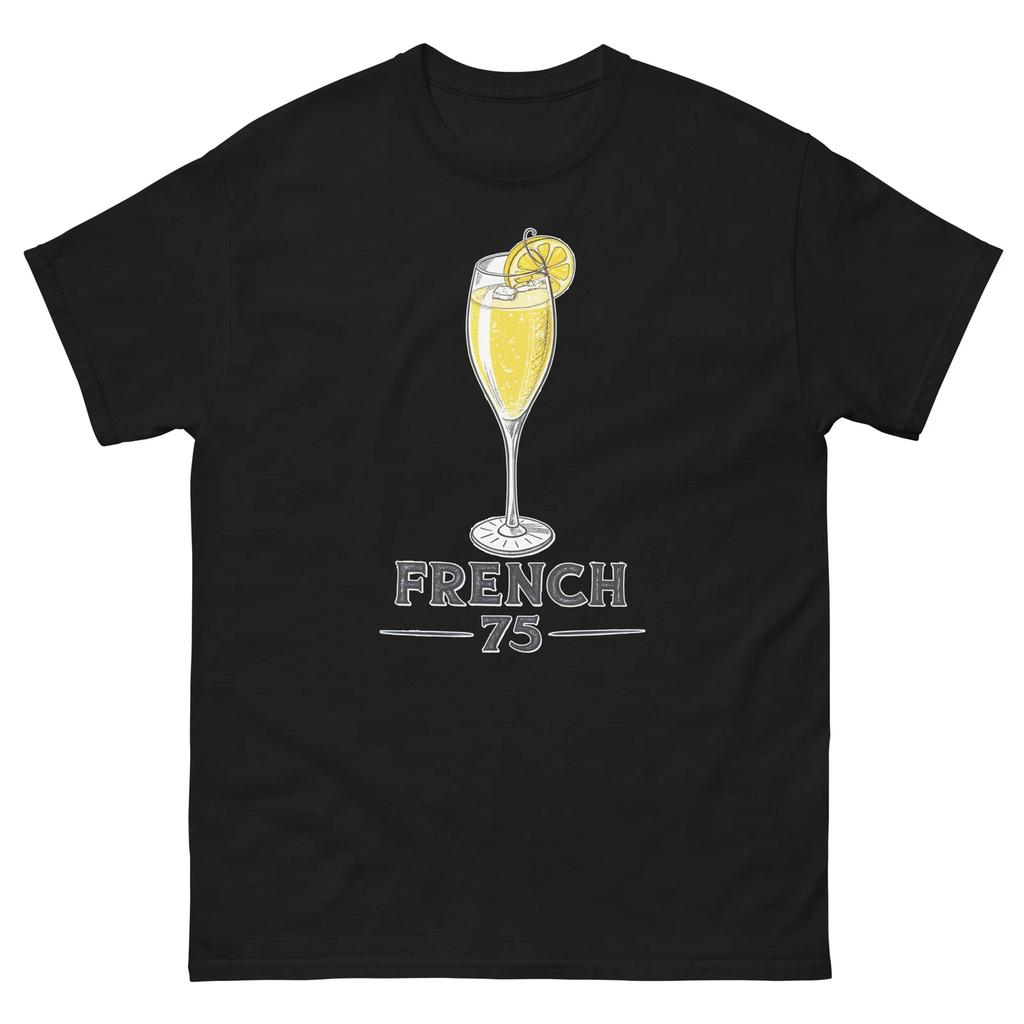 Футболка с напитком French 75 Вкусный Популярный Напиток