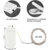 24 Pack Mini Fairy Lights Battery Operated - Long Lasting CR2032 Battery, 6.6ft 20 LED Warm White String Lights for Wedding Centerpieces, Crafts,