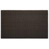 5 Piece Garden Bar Set with Armrests Poly Rattan Brown