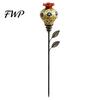 Rustic Floral Nectar Feeder Hummingbird Garden Stake, Vintage Resin Flower Decorative Feeder, Wild Style Bird for Yard Backyard Hummingbirds Artistic