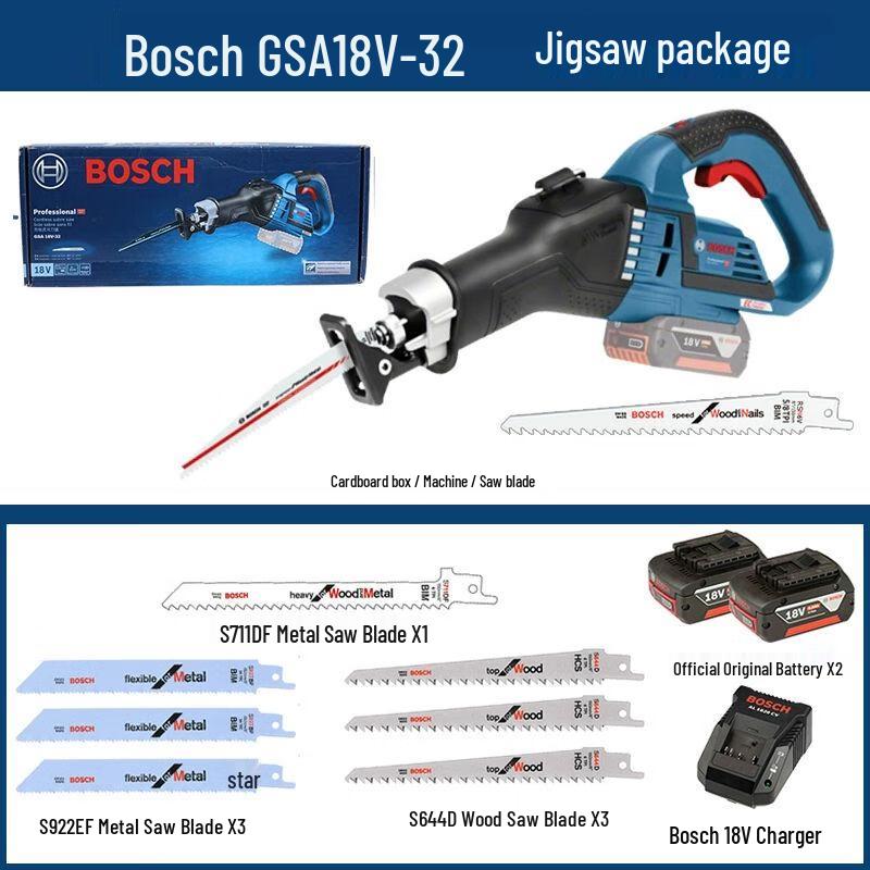 Bosch Professional Reciprocating Saw CN plug (adapter included)