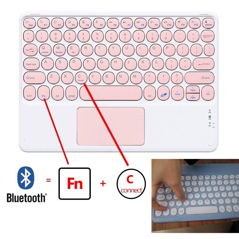 Чехол для iPad 11-го поколения 11 дюймов A16 с Bluetooth-клавиатурой Чехлы для iPad 11-го Чехол Funda