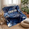 Everton Football Print Flannel Blanket, Soft Warm Lightweight Throw Blanket for Sofa Bed Camping