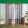 Однотонная современная цветная светопропускающая штора для спальни, гостиной, полупрозрачная