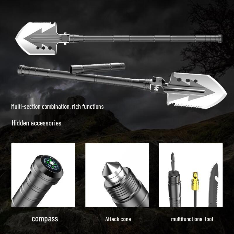 Tiejining Multi-function Engineer Shovel Axe Set