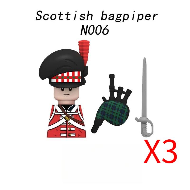 MOC Средневековый Военный Наполеоновские Войны Строительные Блоки Британская Французская Армия Пехота Кавалерия Фигурка Солдата Кирпичный Конструктор