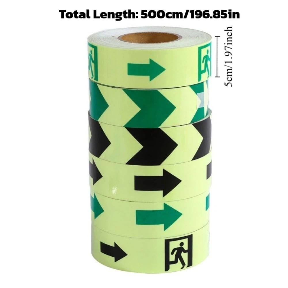 Waterproof Emergency Exit Luminous Tape Glow Ln The Dark Fluorescent Warning Tape Safety Pathways