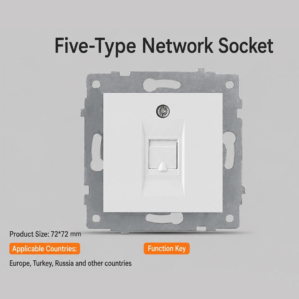 1Pcs Dual USB Fast Charge Modular Sockets And Switches for EU Standard Wall Mount DIY