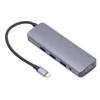 Docking Station 9 In 1 Aluminium Alloy USB Type C Hub Dual Monitors Docking Adapter 9 In 1