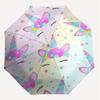1PC Unicorn Flowers Umbrella-8-Rib Reinforced Portable Folding Travel Suitable for All Seasons Outdoor Daily Use-G322