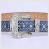 Men's New Trend Retro Rhinestone Belt Y2k Style Handmade Diamond European and American Punk Hip-hop Dance Pin Buckle Ladies Belt