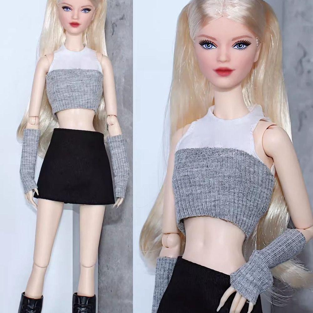 Модная кукольная одежда для вечеринок, повседневная одежда, плюшевое пальто, новая одежда для кукол 30 см, одежда для кукол 11,5"/1/6 BJD