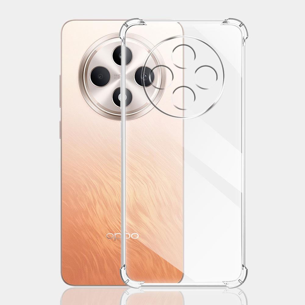 Для Oppo Reno12 F 5G CPH2637 чехол прозрачный противоударный силиконовый мягкий чехол для телефона для Oppo Reno12 F CPH2687 прозрачная защитная задняя крышка