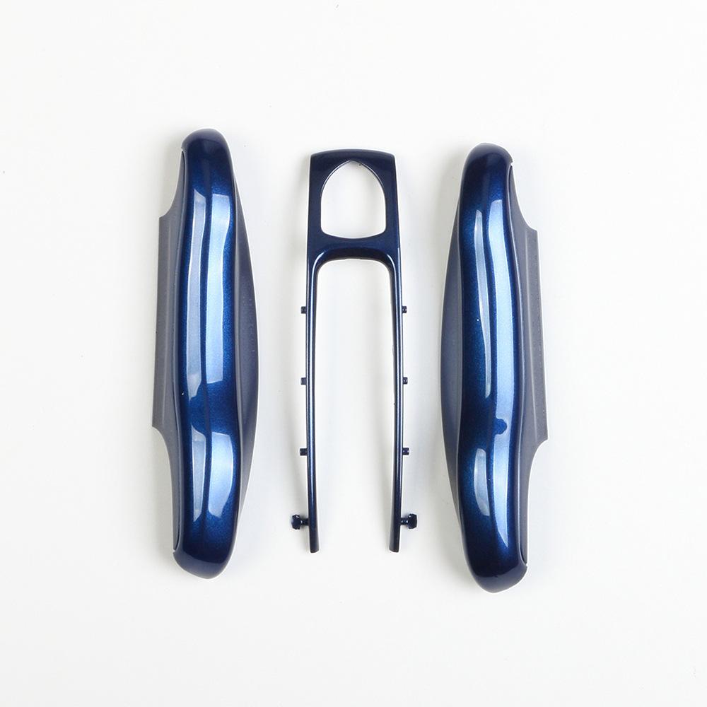 For Porsche Gentian Blue Key Case Cayenne Macan911 Paramela 718/Taycan Blue