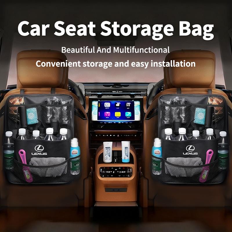 JEQS5 Car Trunk Organizer SeatBack Storage Bag Tools Stowing Pocket For Lexus UX250h RX450h CT200h RX400h NX300h RX350 RX300 GX470