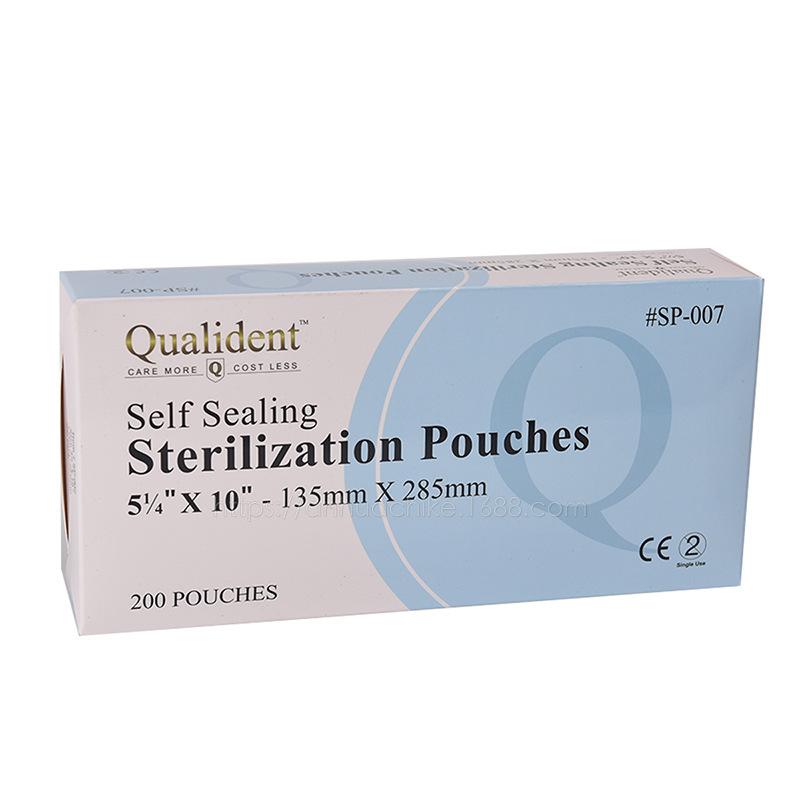 200 шт./кор. 90 x 260 мм, самозапечатывающийся стоматологический мешочек, одноразовая сумка для хранения инструментов для стоматологических татуировок
