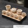 Набор чайников Flint Red Bamboo Shadow Xi Shi: Роскошный керамический набор для чайной церемонии Кунг-фу с чашкой и подносом для дома или офиса.