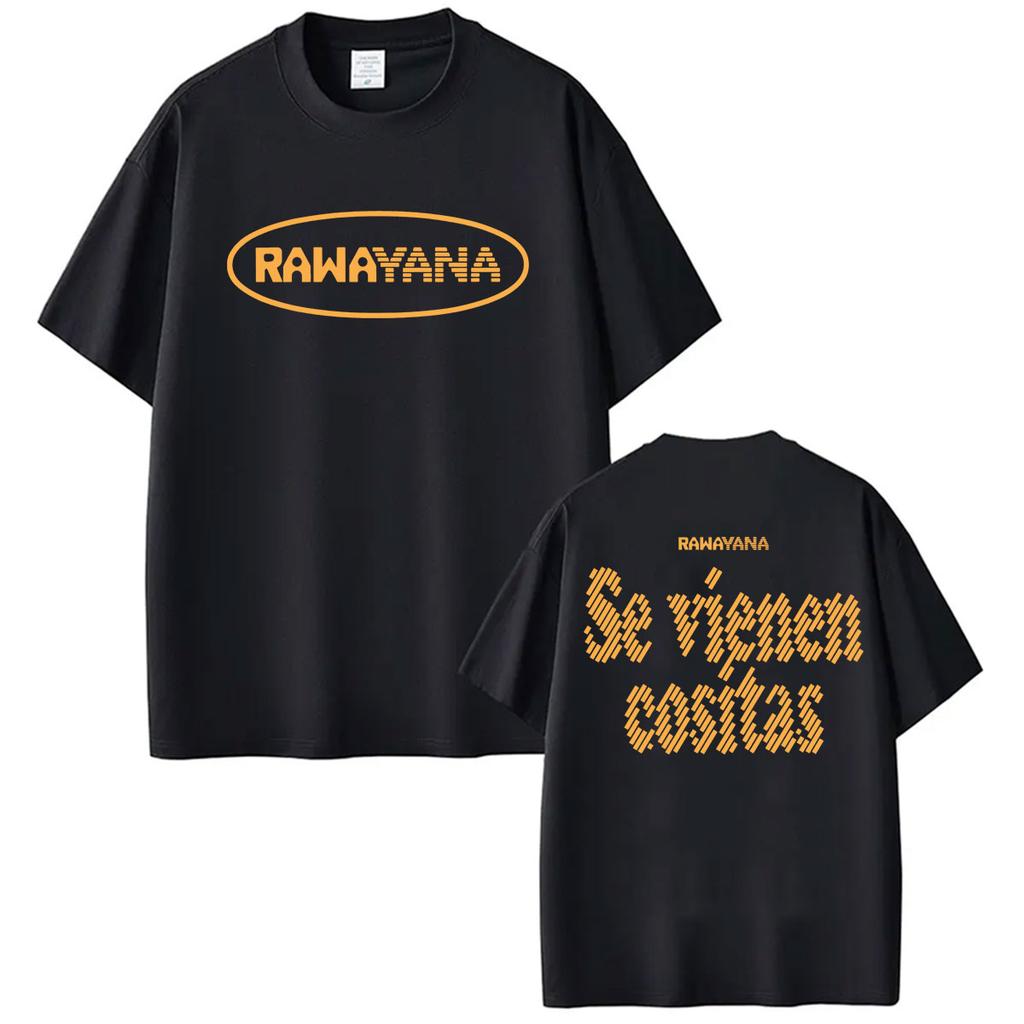 Rawayana Donde Es El After Album Merch Tshirt Unisex Women High Street Fashion Hip Hop Tshirts Casual Pure Cotton Loose T Shirt