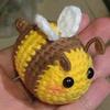5/1pcs DIY Little Bee Keychains Creative Doll Yarn Hand Woven Gift Cute and Funny Cartoon Pendants Finished Product