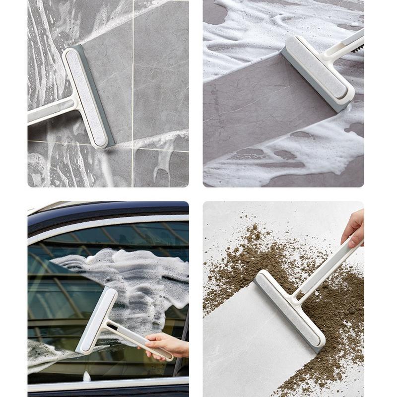 Двусторонний скребок для стекла, многофункциональный инструмент для чистки окон, автомобильный стеклоочиститель