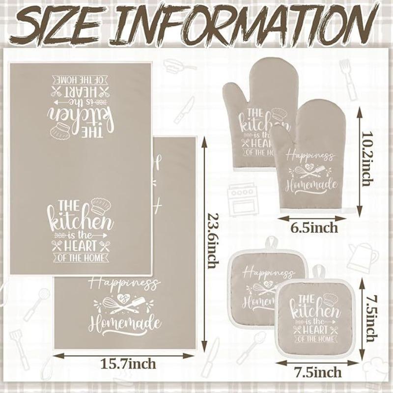 Хлопковые Утолщенные Духовые Изолированные Перчатки Изолированная Подставка Утолщенное Впитывающее Кухонное Полотенце Кухонный Набор для Выпечки