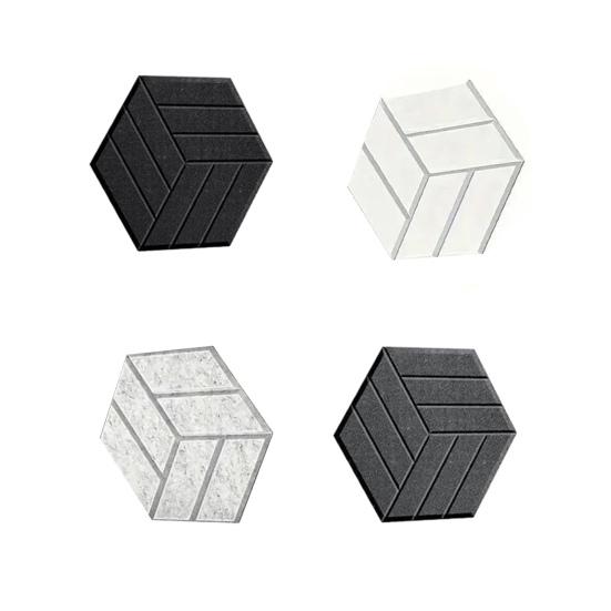 12 шт. войлочная звукоизоляционная стеновая панель самоклеящаяся звукопоглощающая высокоплотная толстая акустическая пенная панель для домашней студии шестигранная шумоподавляющая стеновая панель