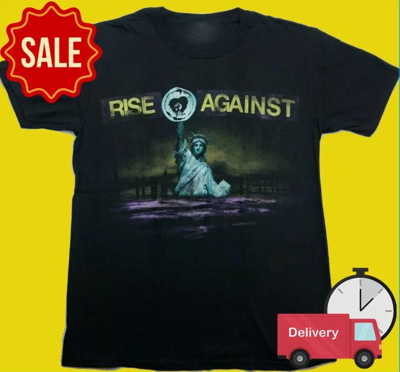 Rise Against Band Music Lover T-Shirt Cotton Black All Size