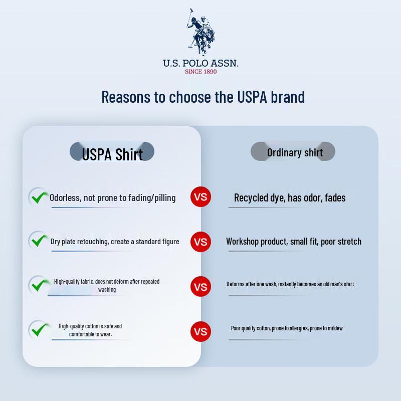 U.S. Polo Assn. Мужская повседневная рубашка с длинным рукавом