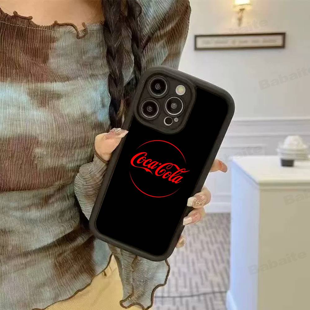 Логотип C-COCA C-COLA Силиконовый Мягкий Чехол Для Телефона Для IPhone 17 16 14 13 12 11 15 Pro Max Plus Air Cover