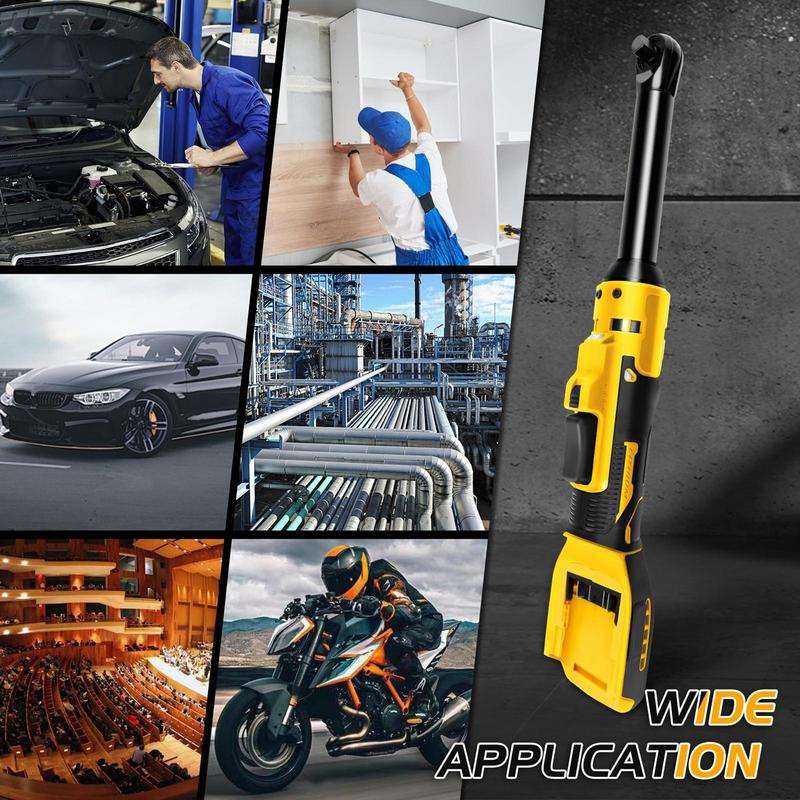 21 В Электрический шуруповерт-гайковерт 3/8 дюйма Прямоугольная трещоточная гайковерт Ударная дрель Выкручивание винтов гаек Инструмент для ремонта автомобиля