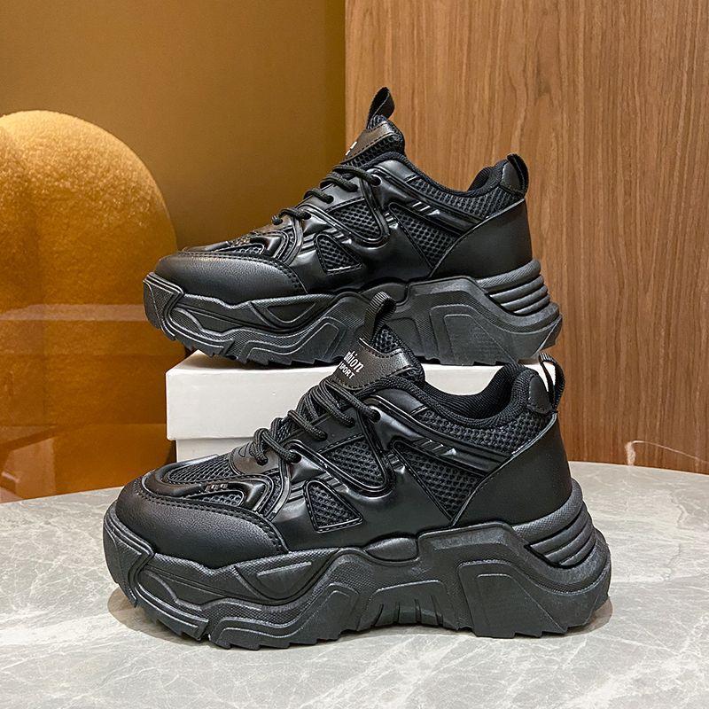 Daddy Shoes женские летние тонкие новые сетчатые дышащие универсальные белые повседневные кроссовки в гонконгском стиле с толстой подошвой