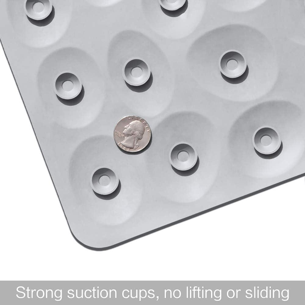 Большой противоскользящий коврик для ванной с присосками, супер-нескользящий пластиковый коврик для ванной, легко моющийся массажный коврик для ног