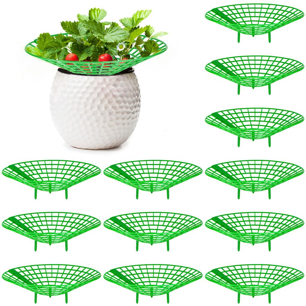 12 упаковок опор для растений клубники, подставка для растений клубники с 3 прочными ножками