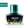 HERO 40 мл Разные Цвета Чернила Стеклянная Бутылка Чернила Для Перьевых Ручек Картридж для Заправки Школьные Письменные Офисные Принадлежности Канцелярские Товары