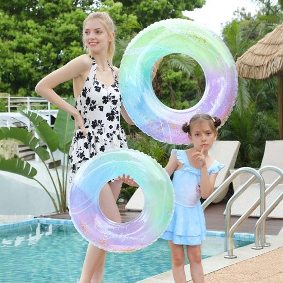 Kids Adults Swim Ring Inflatable Swimming Pool PVC Summer Outdoor Leakproof Thickened Float Tube Toy