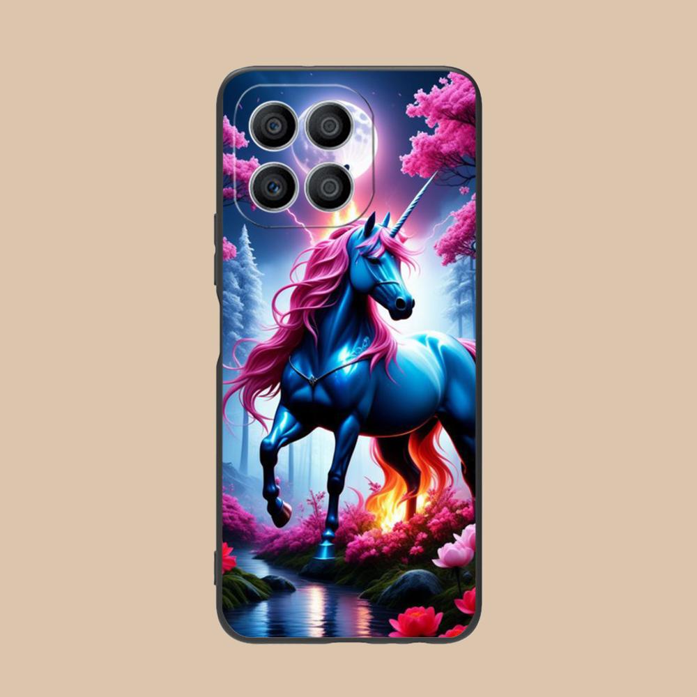 Фантазийный чехол для мобильного телефона с единорогом для Honor 90 80 70 60 50 30 20 10 9 8 7 Pro S SE Lite 5G Цветная печать Защитная крышка Роскошная крышка