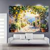 2D flat banner 1PC Amalfi Coast Lemon Tree Party Banner -