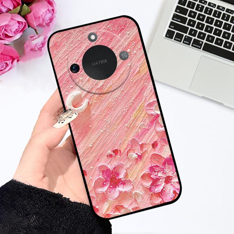 Чехол для Honor X9c Smart 5G Мягкий Силикон ТПУ Чехол для Телефона Для Huawei Honor X60 Защитный Fundas Бампер Мультяшный Цветной Раскрашенный