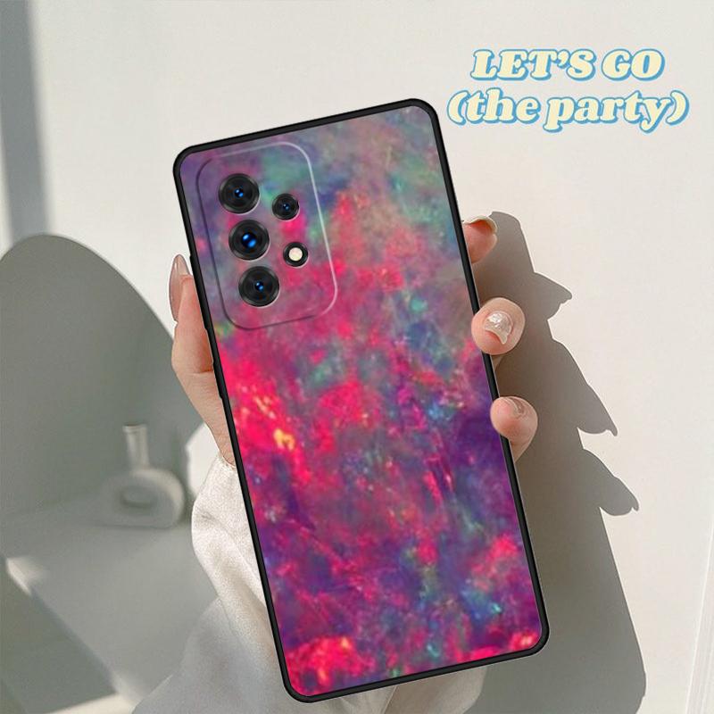 Опаловый камень Радужный чехол для телефона Для Samsung Galaxy A42 A31 A40 A51 A71 A32 A80 A91 A52 A72 A73 A20e A21S A50 A70 A11 A12 Чехол