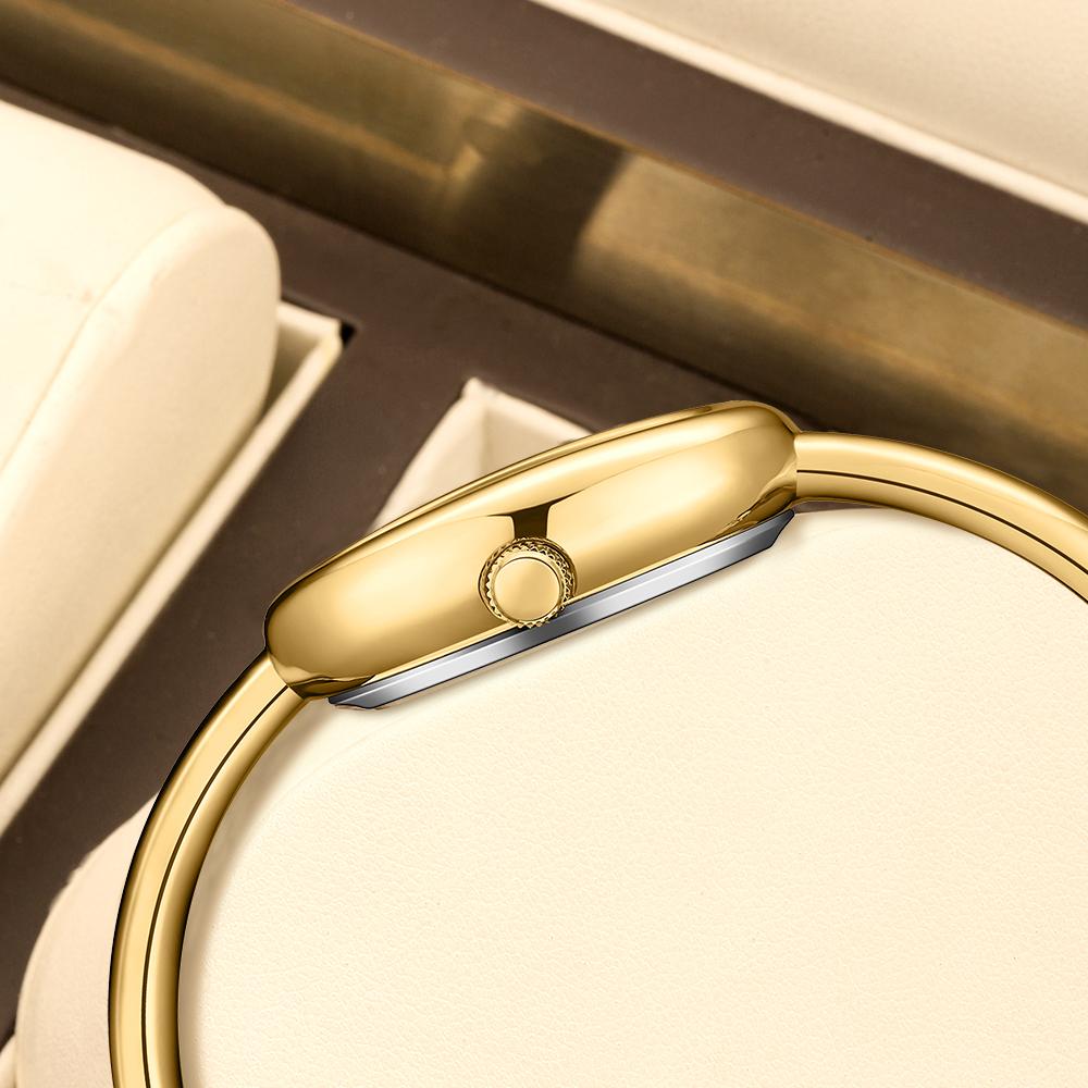 YaLaLuSi Brand Women’s Water-Resistant Quartz Bracelet Watch with a Minimalist Oval Dial – A Perfect Gift Reloj Mujer Girl Watch