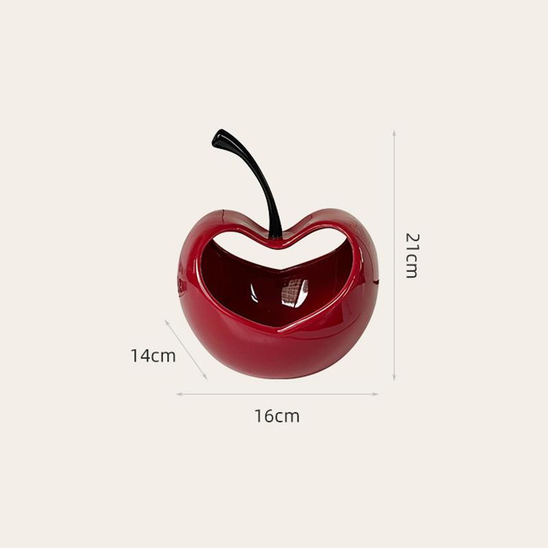 Creative Three-dimensional Apple Ceramic Storage Tray Countertop Ornament Modern Delicate Fruit Apple Shape Fruit Plate Decor