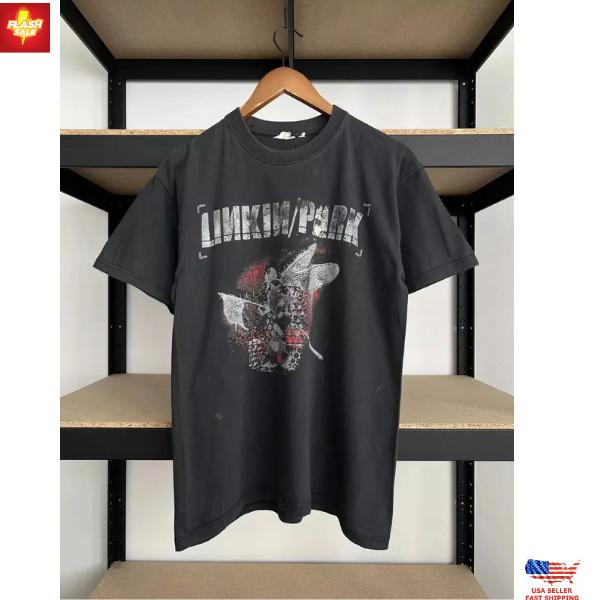 НОВИНКА! В тренде! Винтажная черная футболка Linkin Park Hybrid Theory 2002 года (S-5XL) Футболка Unisex