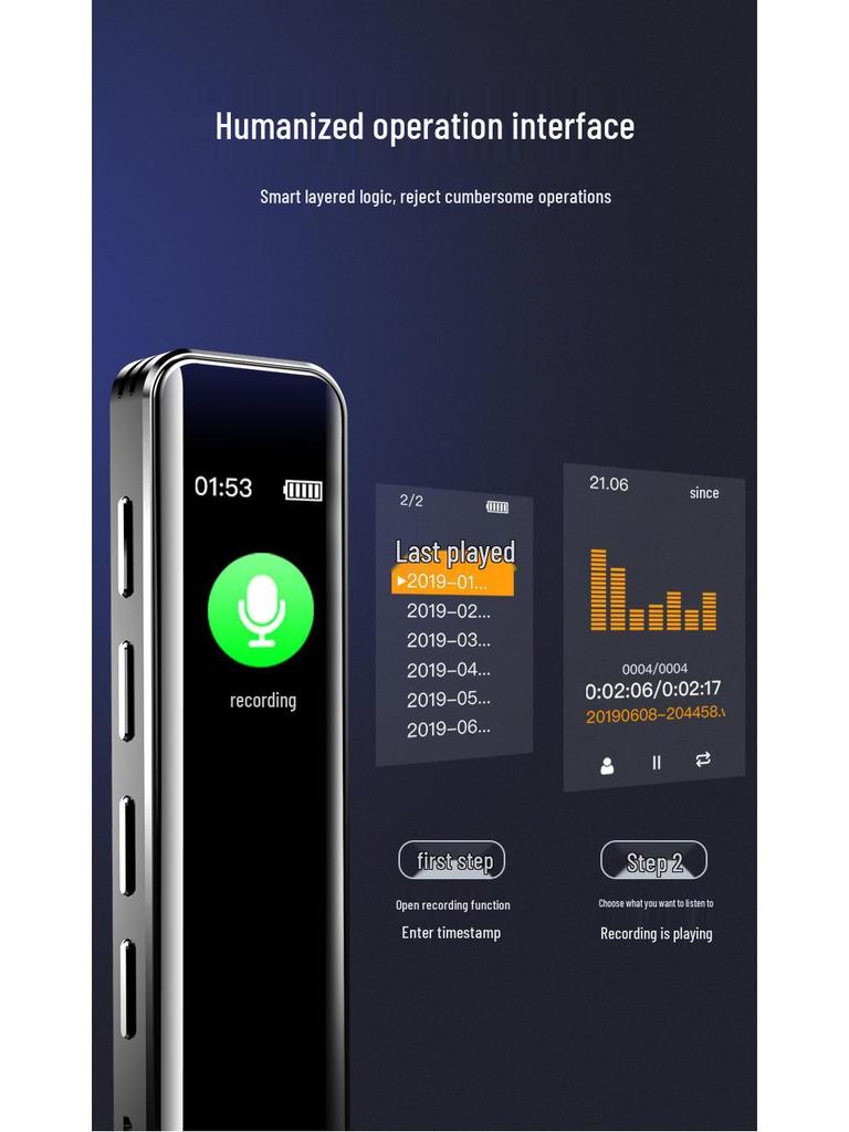 NobiXing G1/G6 Диктофон с HD-записью и шумоподавлением: Идеально для студентов и встреч, может использоваться как портативный MP3-плеер.