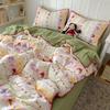 2026 Cartoon Style Embroidered Puffy Cotton Bedding Set