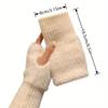 Soft Half Finger Gloves Warm Insulation Wrist Mittens  Winter Women's Wear Accessory