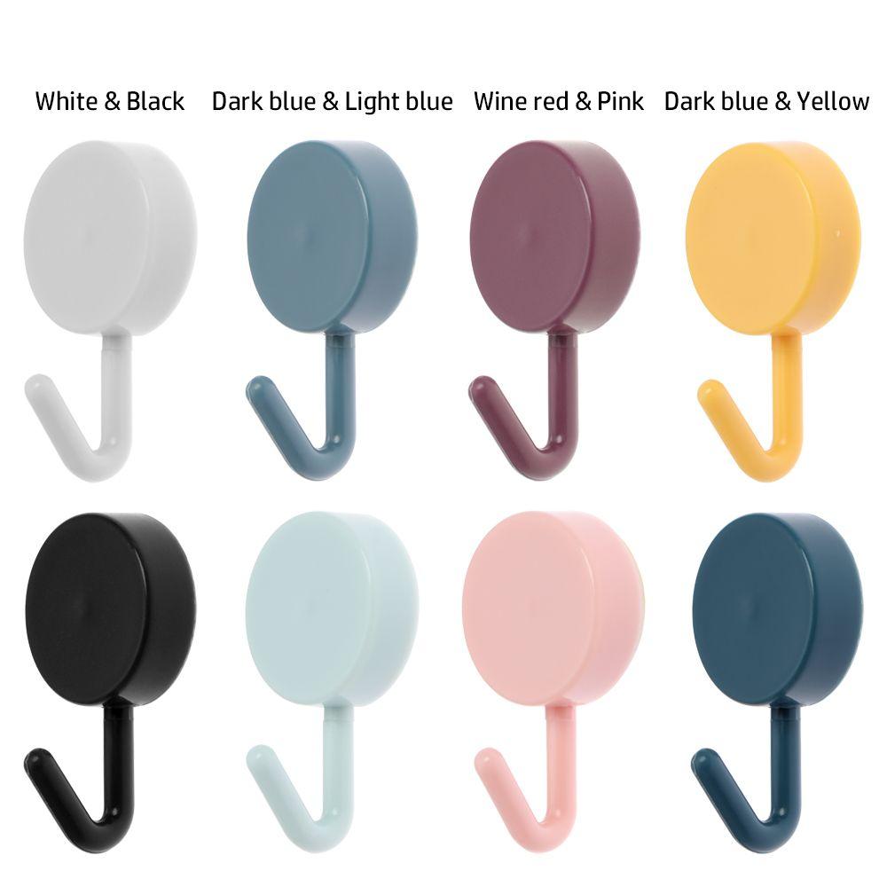 10pcs Home accessories Punch-free Sticker Wall Door Holder Wall Hanger Towel Rack Clothes Hook